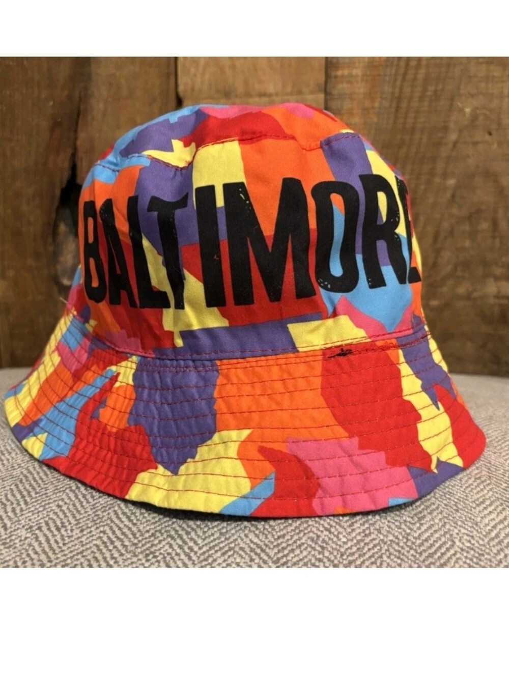 BALTIMORE Orioles City Connect 2024 Reversible Multicolor And Black Bucket Hat